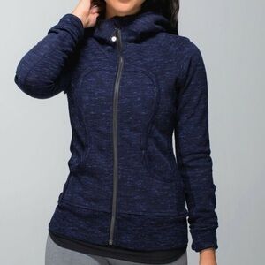 Lululemon Heathered Black Scuba Jacket